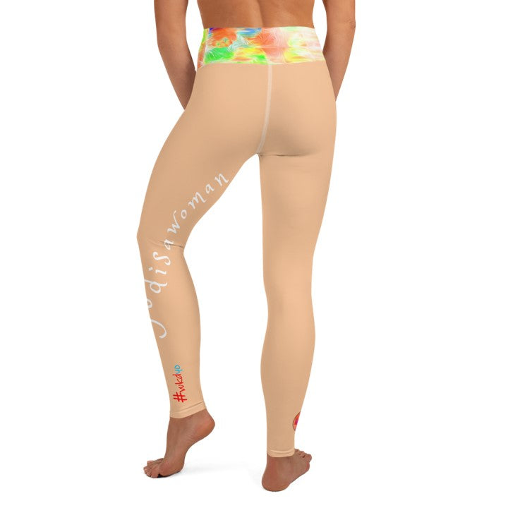 #godisawoman. Fitness Wear Leggings for Women. Active Pilates Leggings- Beige, Teal, Black. WickedYo.